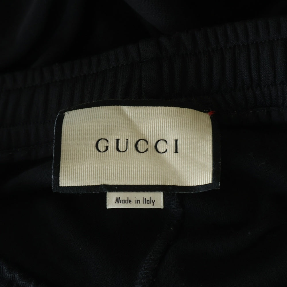 GUCCI(グッチ) 17AW GGサイドラインテクニカル トラックパンツ ブラック