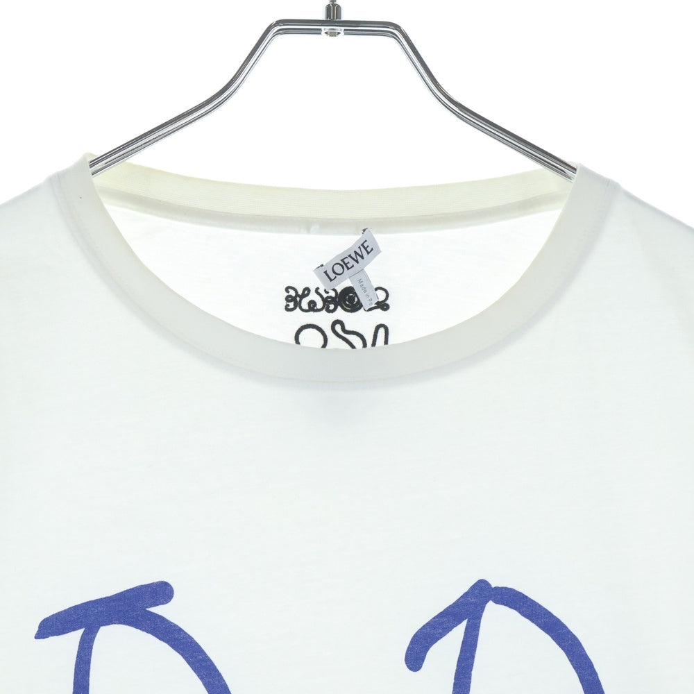 LOEWE(ロエベ) Face Print TEE H664Y22J12 プリント Tシャツ 半袖カットソー ホワイト