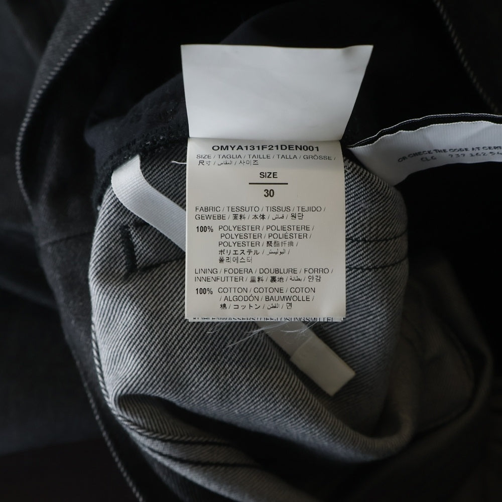 OFF-WHITE(オフホワイト) OMYA131F21DEN001 ワイドストレートデニムパンツ ブラック