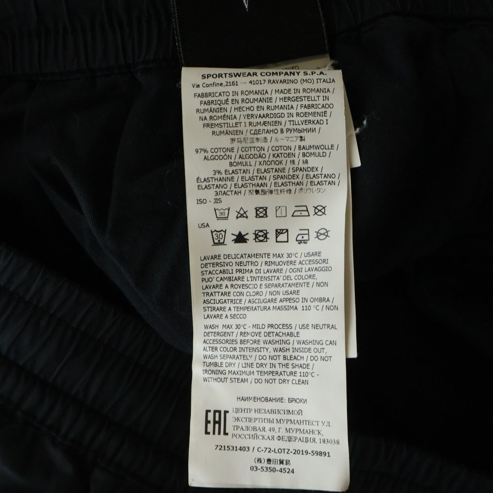 STONE ISLAND(ストーンアイランド) 20SS COTTON POPLIN STREACH CARGO PANT721531403 コットンポプリン ストレッチ カーゴ パンツ ブラック