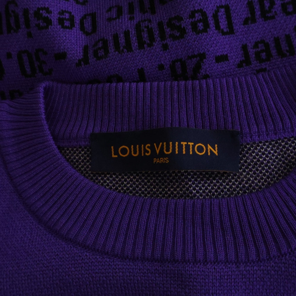 LOUIS VUITTON(ルイヴィトン) 22AW スタジオジャガードニット パープル RM222 ZLL HNN93W