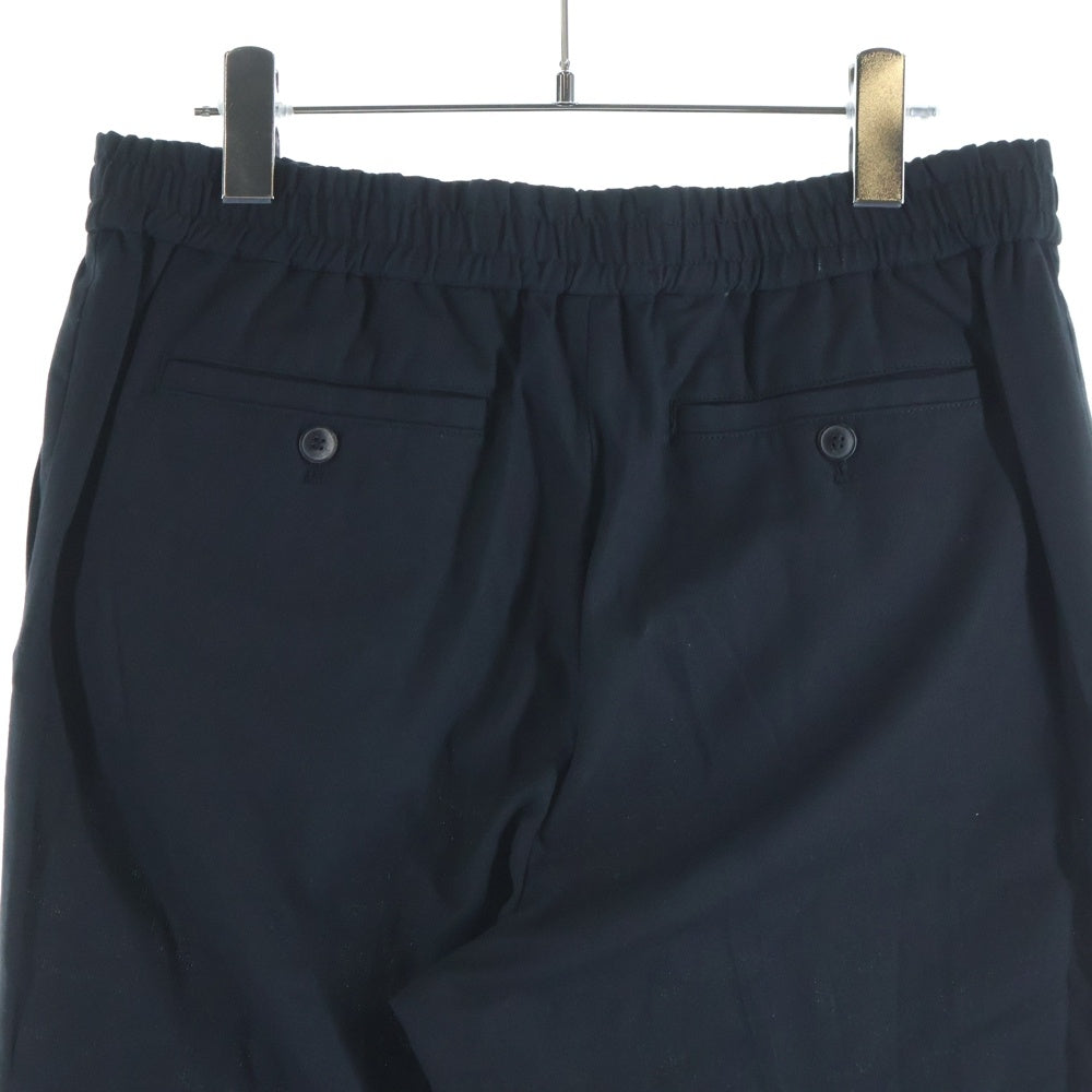 AMI Alexandre Mattiussi(アミアレクサンドルマテュッシ) Elasticized waist trousers E20HT206.246クロップド エラスティック パンツ ブラック