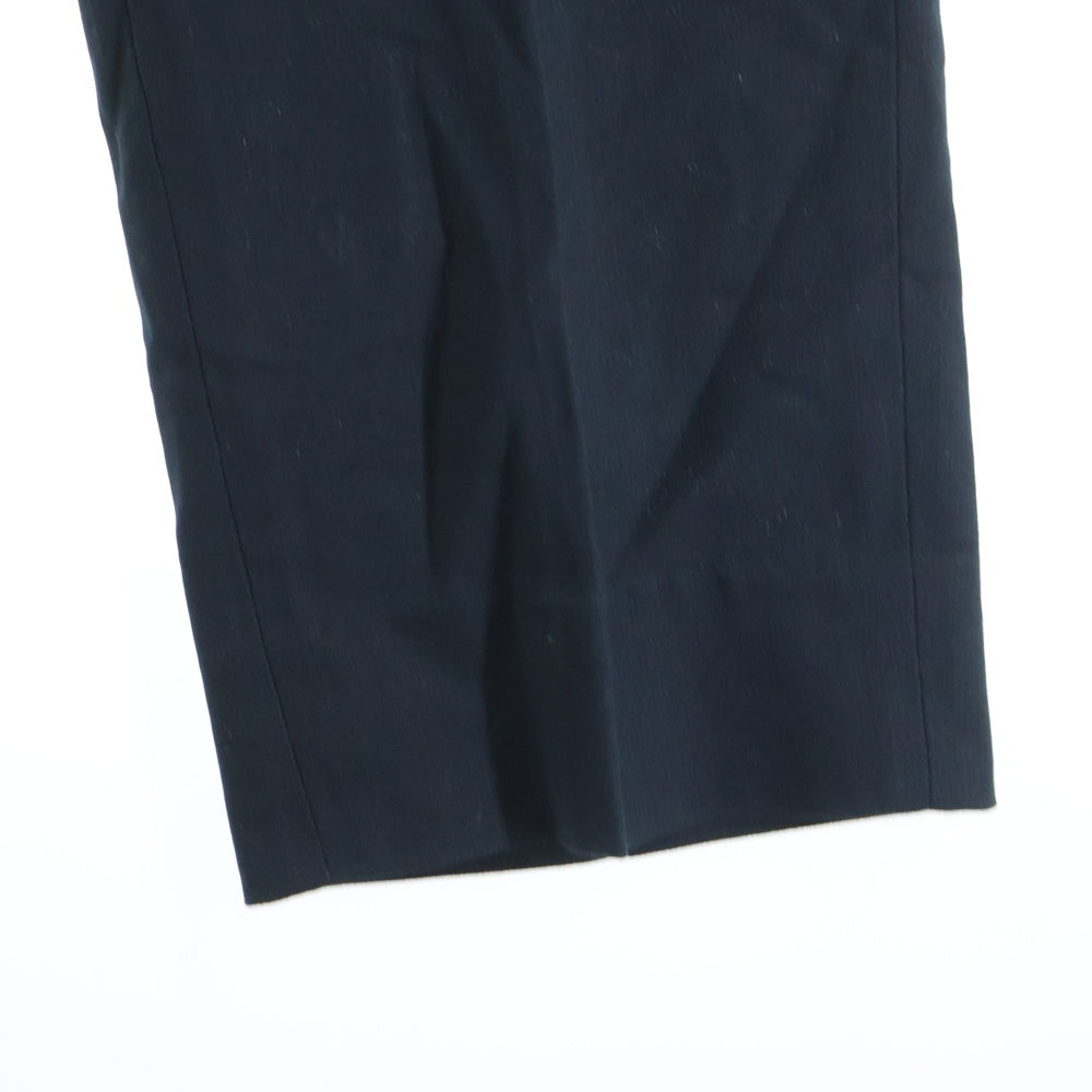 AMI Alexandre Mattiussi(アミアレクサンドルマテュッシ) Elasticized waist trousers E20HT206.246クロップド エラスティック パンツ ブラック