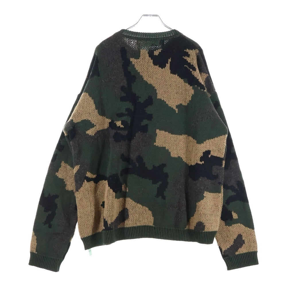 OFF-WHITE(オフホワイト) 18AW CAMOUFLAGE KNIT OMHA056E18A35001 カモフラージュ ニット マルチカラー