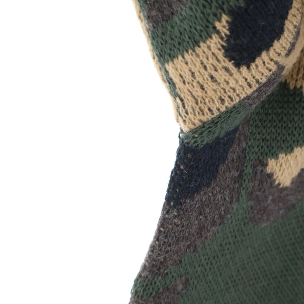 OFF-WHITE(オフホワイト) 18AW CAMOUFLAGE KNIT OMHA056E18A35001 カモフラージュ ニット マルチカラー