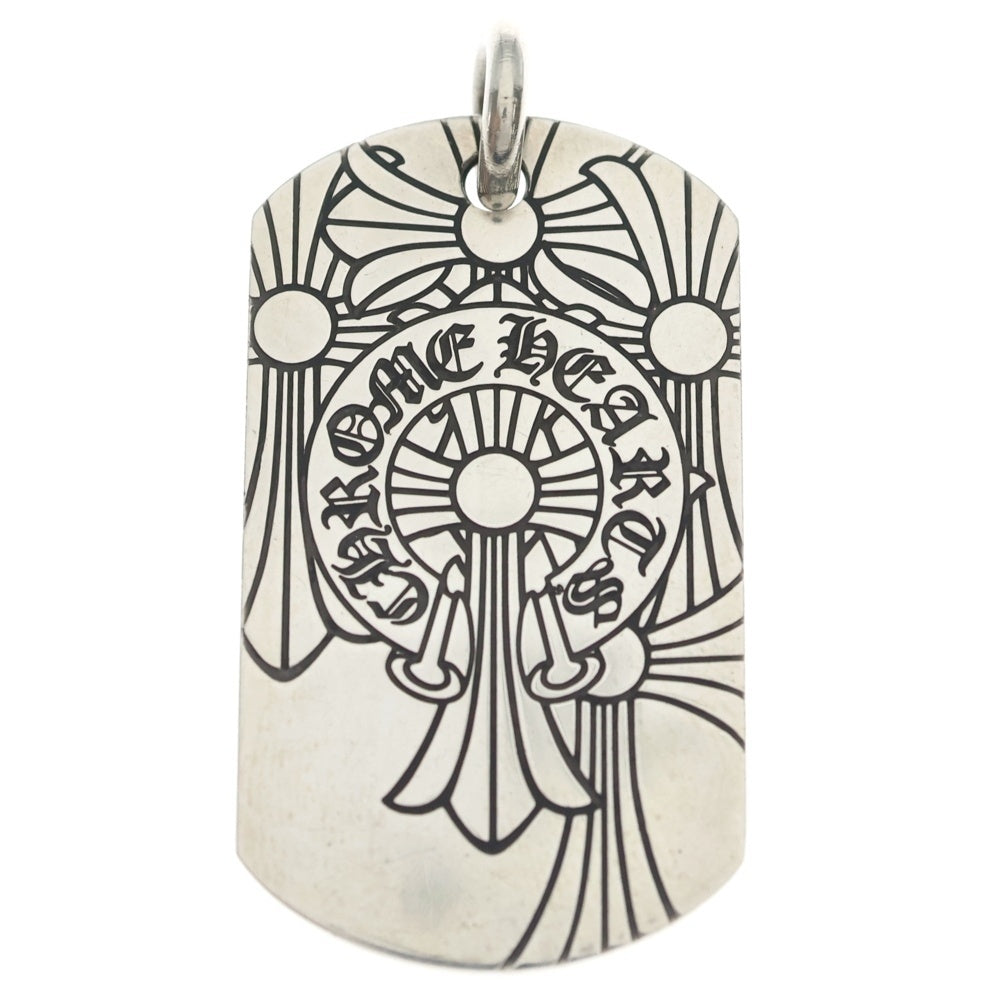 CHROME HEARTS(クロムハーツ) D TAG LRG GOD BLESS ゴットブレスドッグタグ ラージドッグタグネックレストップ