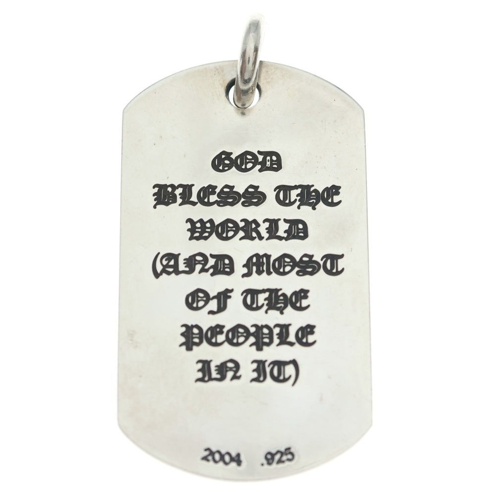 CHROME HEARTS(クロムハーツ) D TAG LRG GOD BLESS ゴットブレスドッグタグ ラージドッグタグネックレストップ