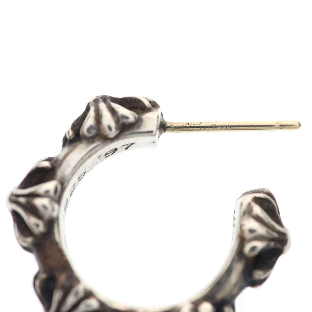 CHROME HEARTS(クロムハーツ) HOOP CROSS クロスバンド フープピアス シルバー BCA100