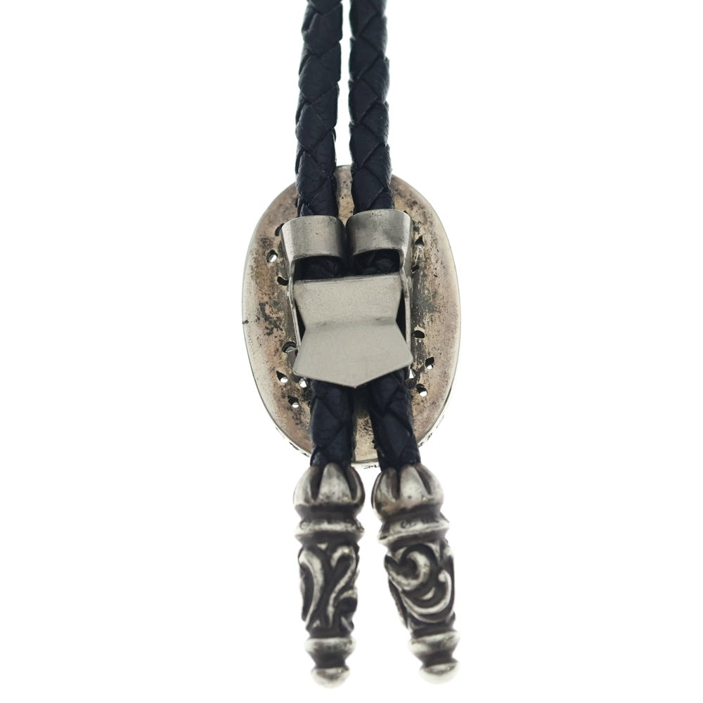 CHROME HEARTS(クロムハーツ) BOLOTIE OVALTINY タイニークラシックオーバルクロス ループタイ シルバー/ブラック BCA209