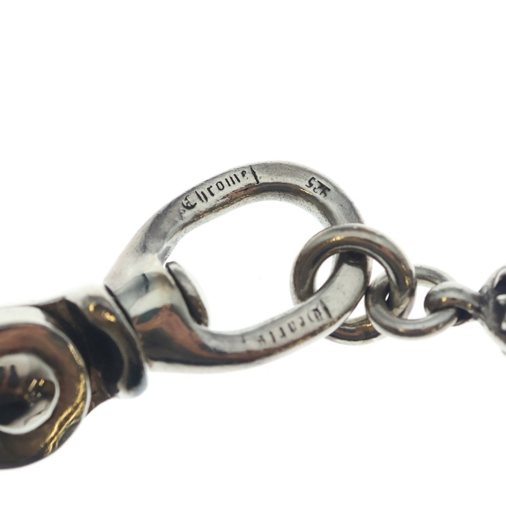 CHROME HEARTS(クロムハーツ) 2BALL LONG-S/1クリップロング#2クロスボール ウォレットチェーン シルバー BCA386