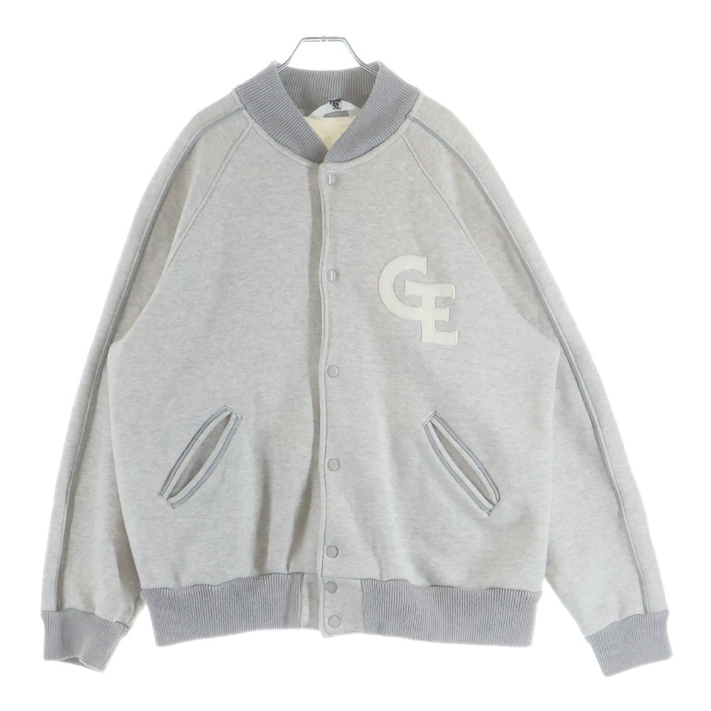 GOODENOUGH(グッドイナフ) SWEAT STADIUM JACKET GE スウェット スタジャン ジャケット グレー