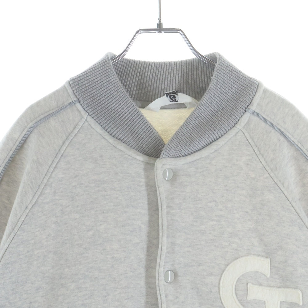GOODENOUGH(グッドイナフ) SWEAT STADIUM JACKET GE スウェット スタジャン ジャケット グレー