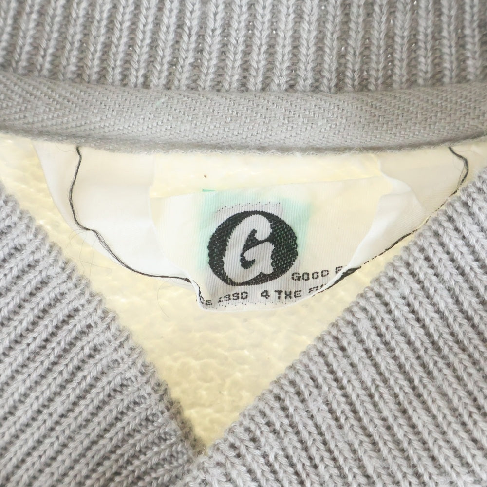 GOODENOUGH(グッドイナフ) SWEAT STADIUM JACKET GE スウェット スタジャン ジャケット グレー