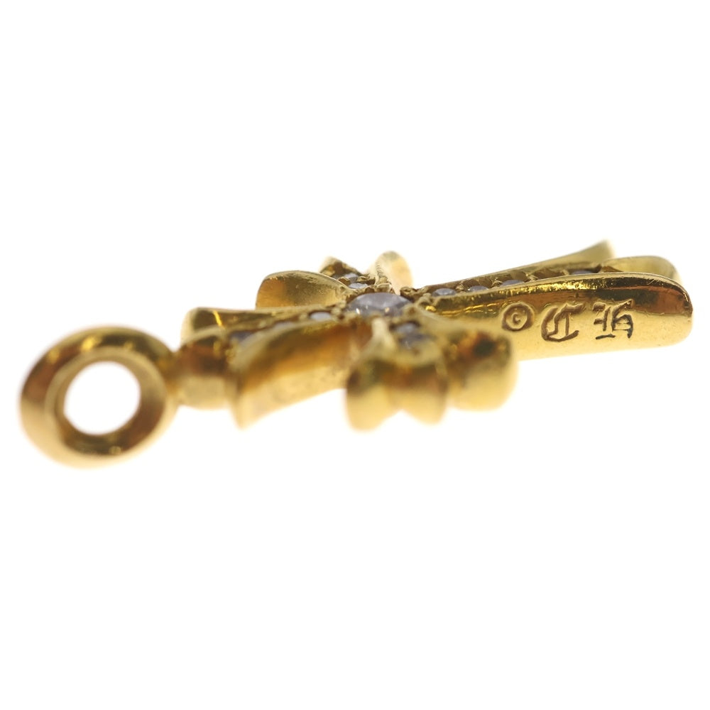 CHROME HEARTS(クロムハーツ) 22K TNY CRSF P/DIA タイニーファットクロス PAVEダイヤ ペンダントトップ ゴールドBCA033