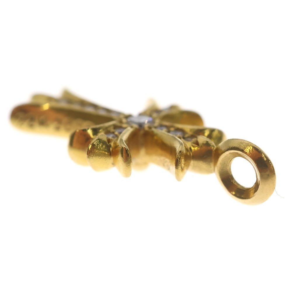 CHROME HEARTS(クロムハーツ) 22K TNY CRSF P/DIA タイニーファットクロス PAVEダイヤ ペンダントトップ ゴールドBCA033