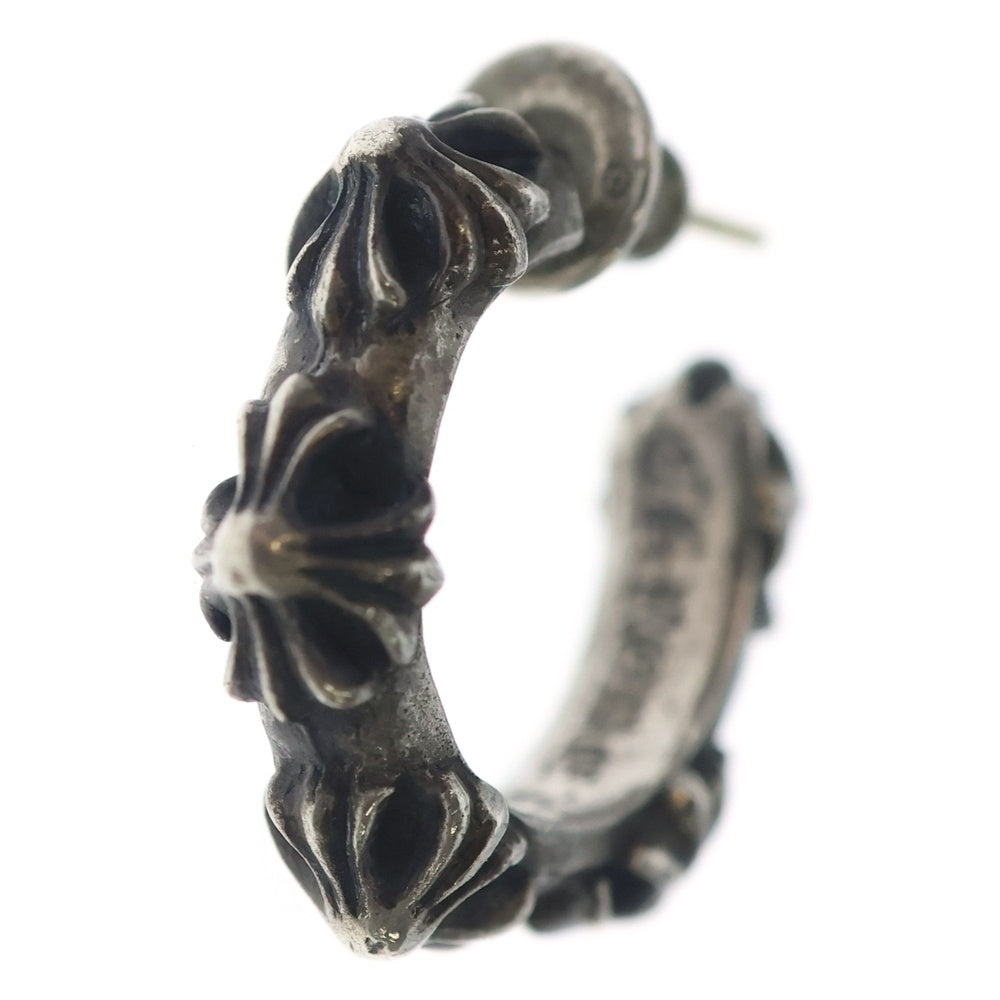 CHROME HEARTS(クロムハーツ) HOOP CROSS SML クロスバンドフープ シルバーピアス