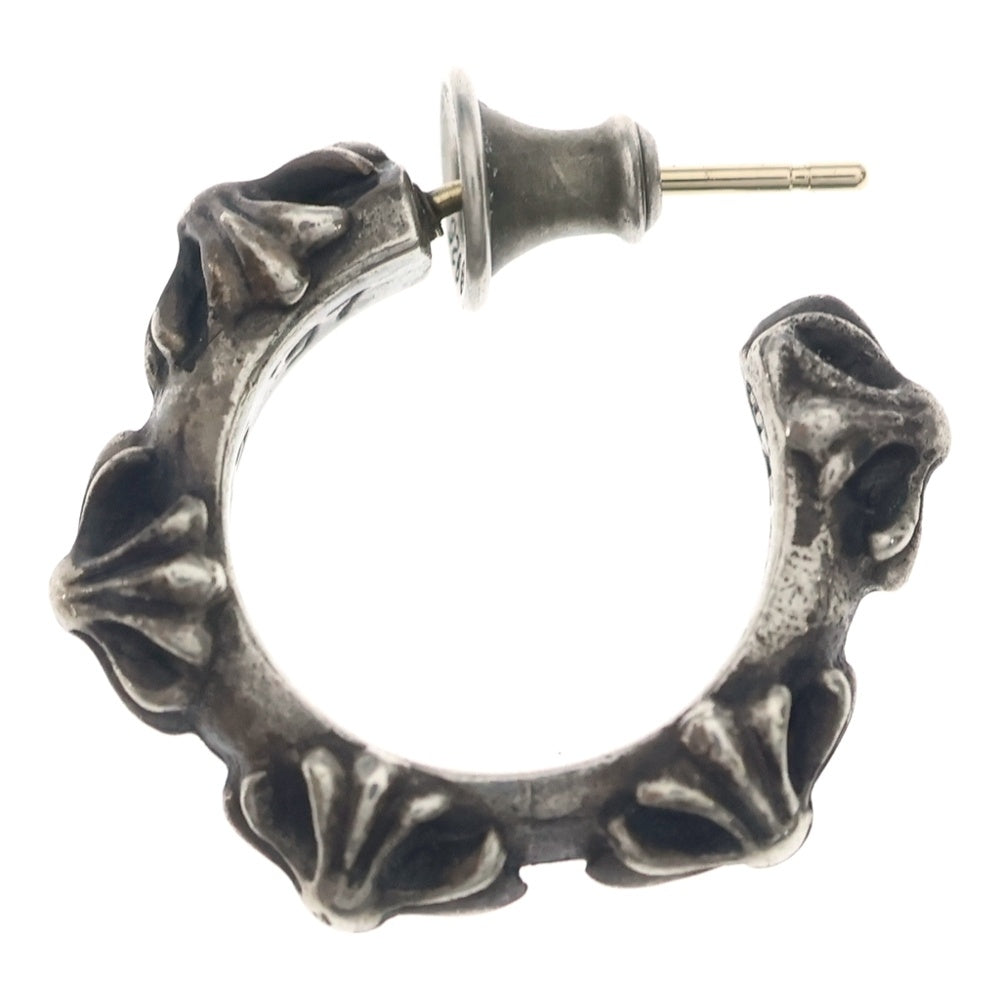 CHROME HEARTS(クロムハーツ) HOOP CROSS SML クロスバンドフープ シルバーピアス