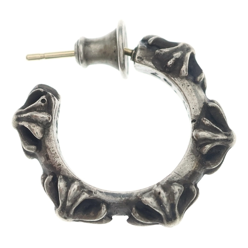 CHROME HEARTS(クロムハーツ) HOOP CROSS SML クロスバンドフープ シルバーピアス