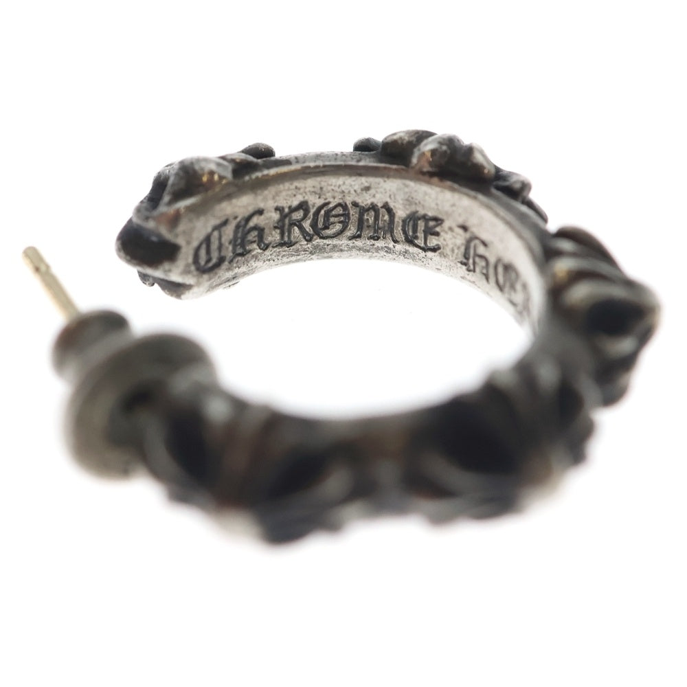 CHROME HEARTS(クロムハーツ) HOOP CROSS SML クロスバンドフープ シルバーピアス