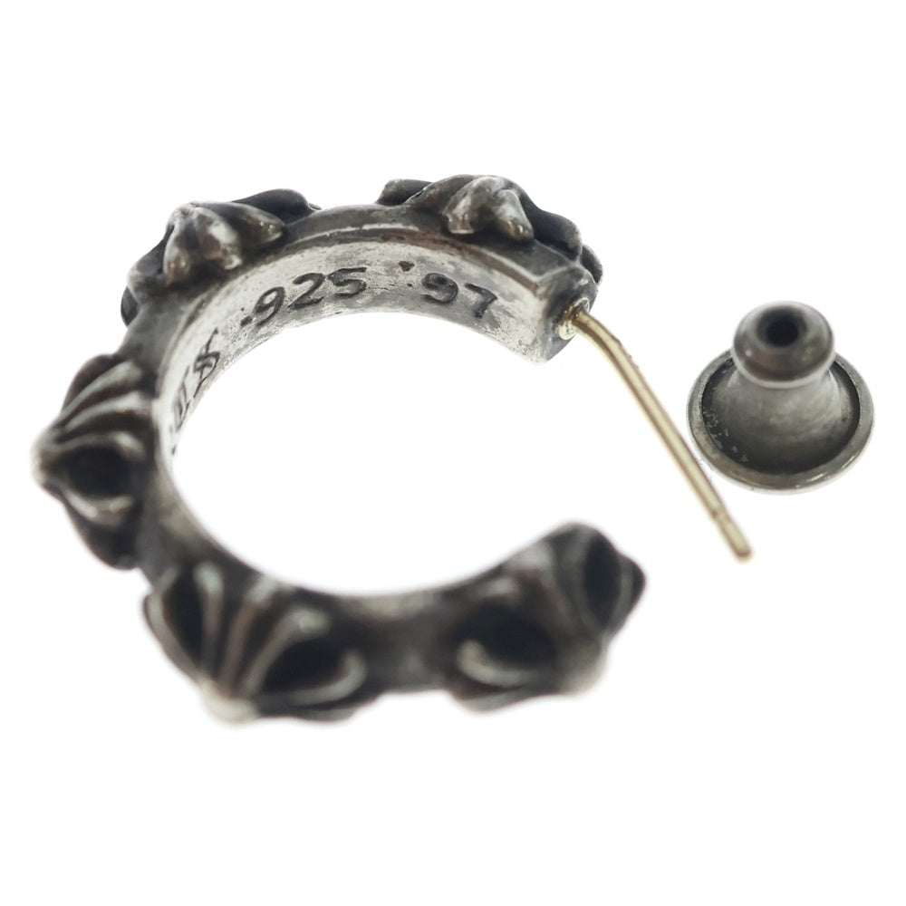 CHROME HEARTS(クロムハーツ) HOOP CROSS SML クロスバンドフープ シルバーピアス