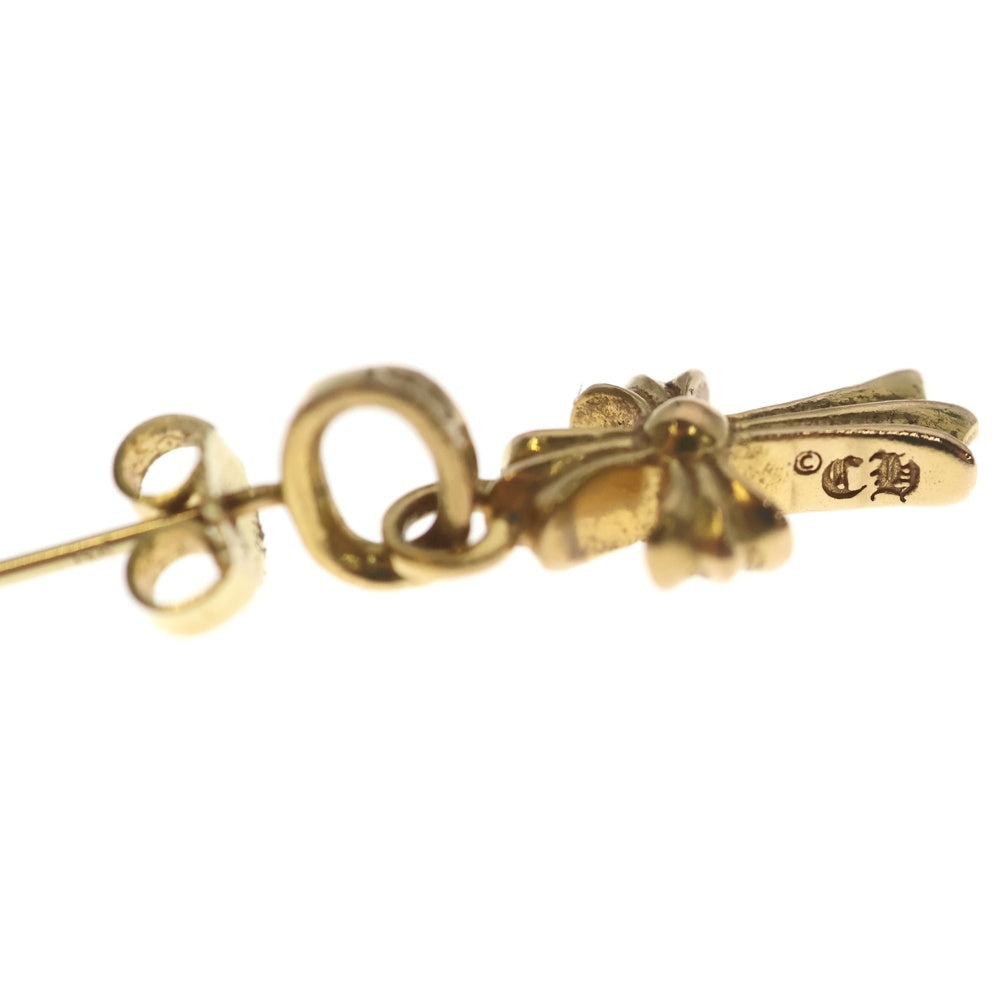 CHROME HEARTS(クロムハーツ) 22K BBY F PPRCHN P DIA ベイビーファットクロス ドロップピアス PAVEダイヤ ゴールド BCA018
