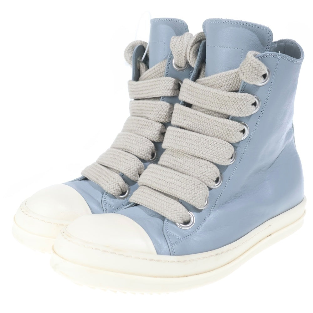 Rick Owens(リックオウエンス) Temple Jumbolace ジャンボレース ハイカット スニーカー ライトブルー