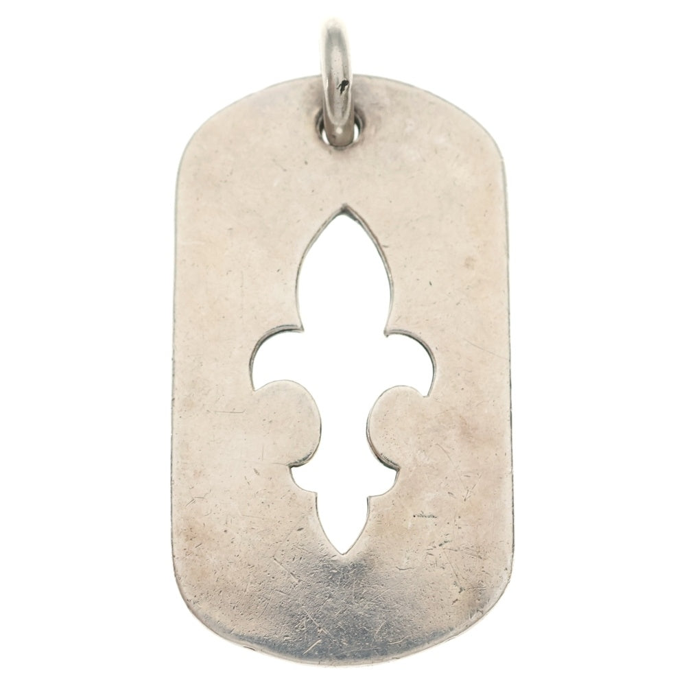 CHROME HEARTS(クロムハーツ) D TAG LRG CO CRS カットアウトフレア ラージ ドッグタグ ネックレストップ シルバー