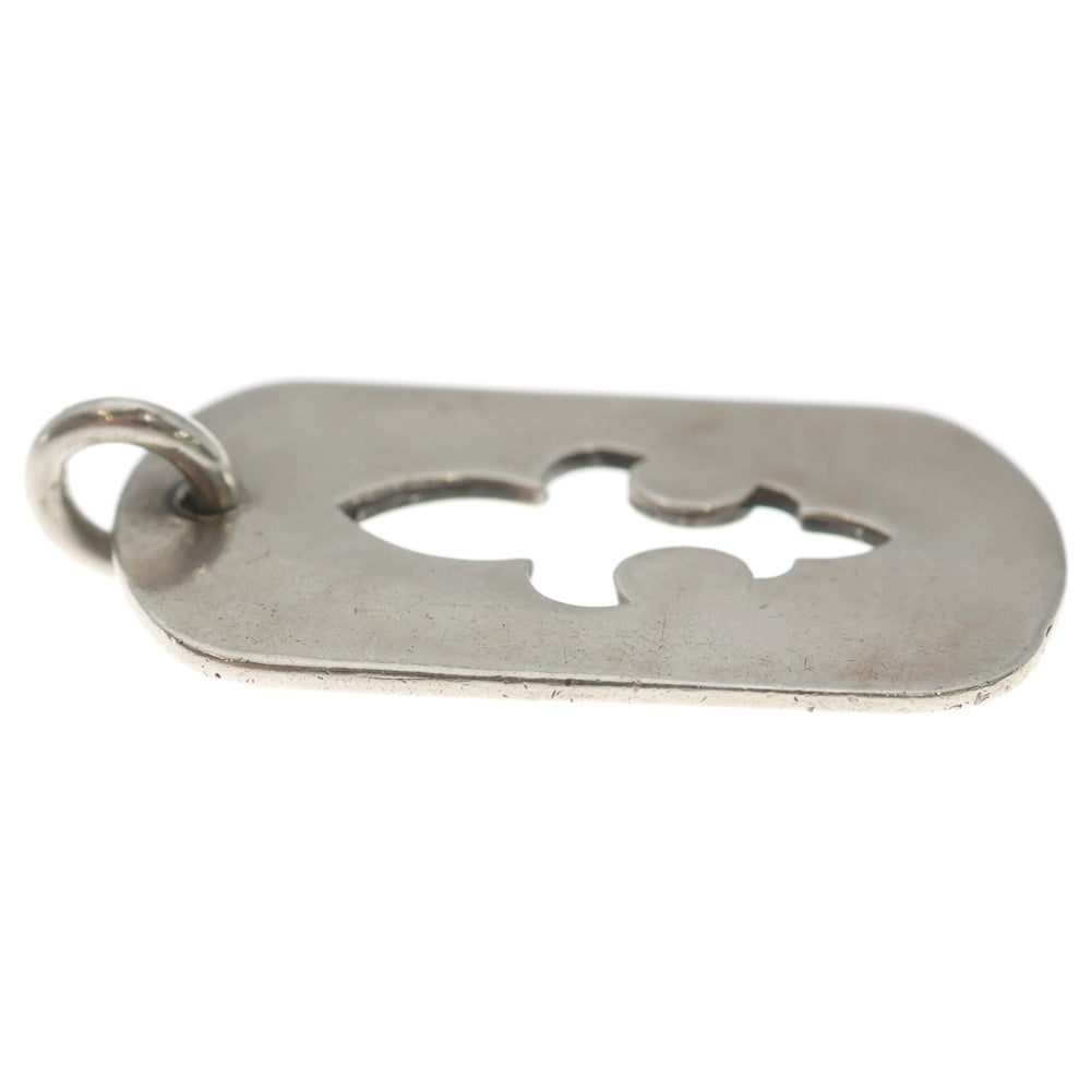 CHROME HEARTS(クロムハーツ) D TAG LRG CO CRS カットアウトフレア ラージ ドッグタグ ネックレストップ シルバー