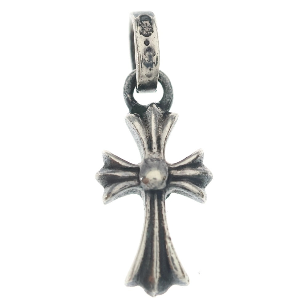 CHROME HEARTS(クロムハーツ) CRS BBYFAT P BLK DMND A ベイビーファット アフターPAVEブラックダイヤ チャーム シルバーネックレストップ