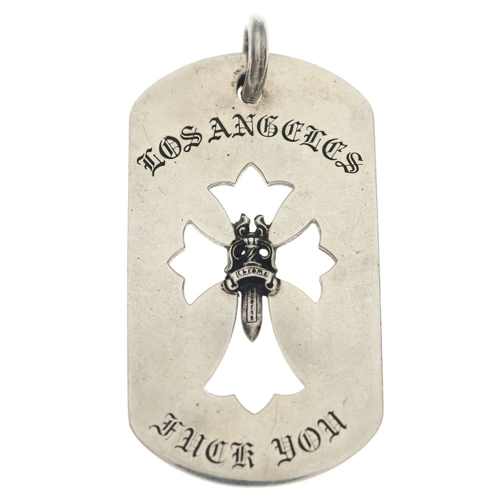CHROME HEARTS(クロムハーツ) D TAG LRG LTD LA限定ラージドッグタグネックレストップ