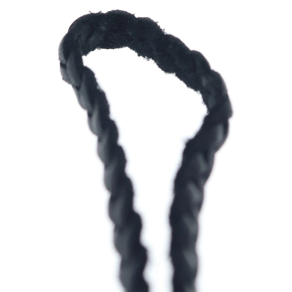 CHROME HEARTS(クロムハーツ) LEATHER BRAID SCROLL ネックレス レザーブレイドネックレス ブラック/シルバー BCA377