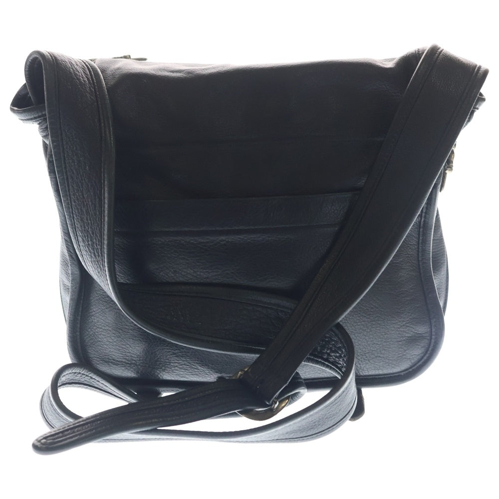 CHROME HEARTS(クロムハーツ) SHOULDER BAG-TINY ガンスリンガーストラップレザーショルダーバッグ ブラック