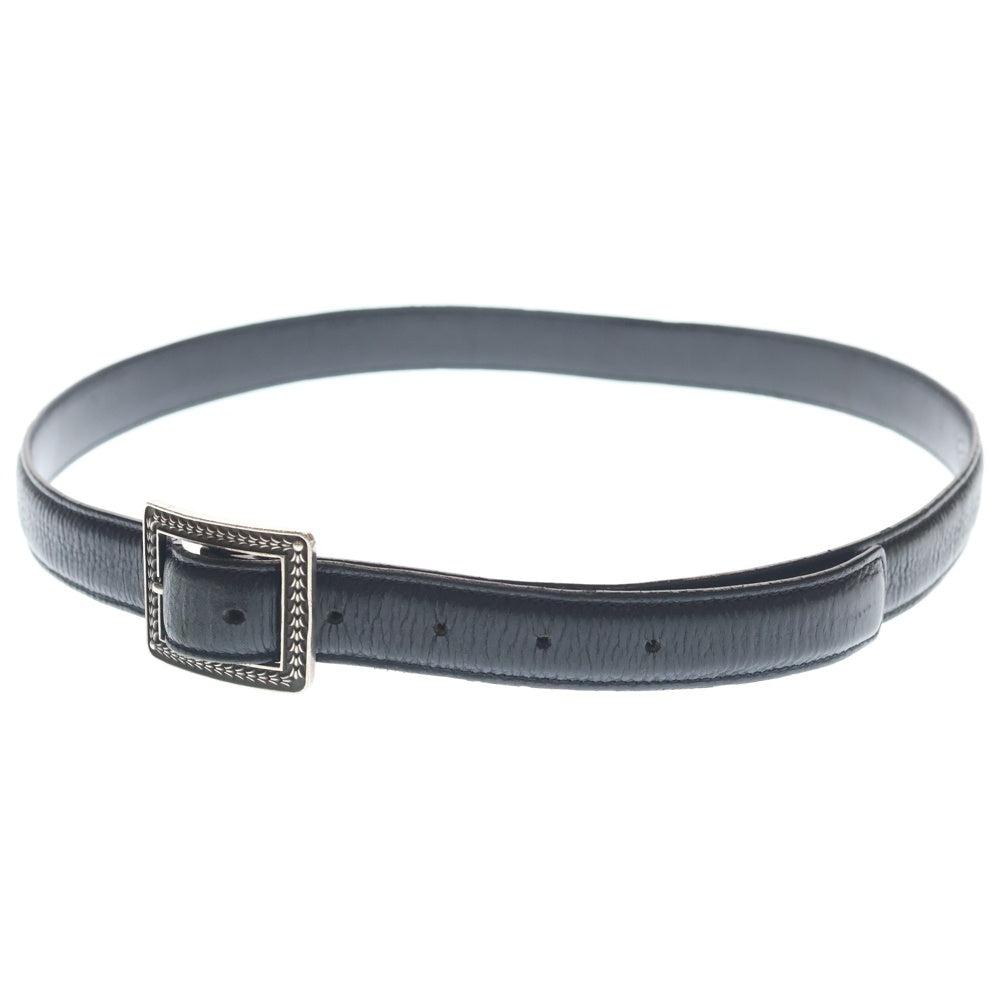 CHROME HEARTS(クロムハーツ) BLT CRSSTL OTJ クロステイルOTJバックル レザーベルト シルバー ブラック