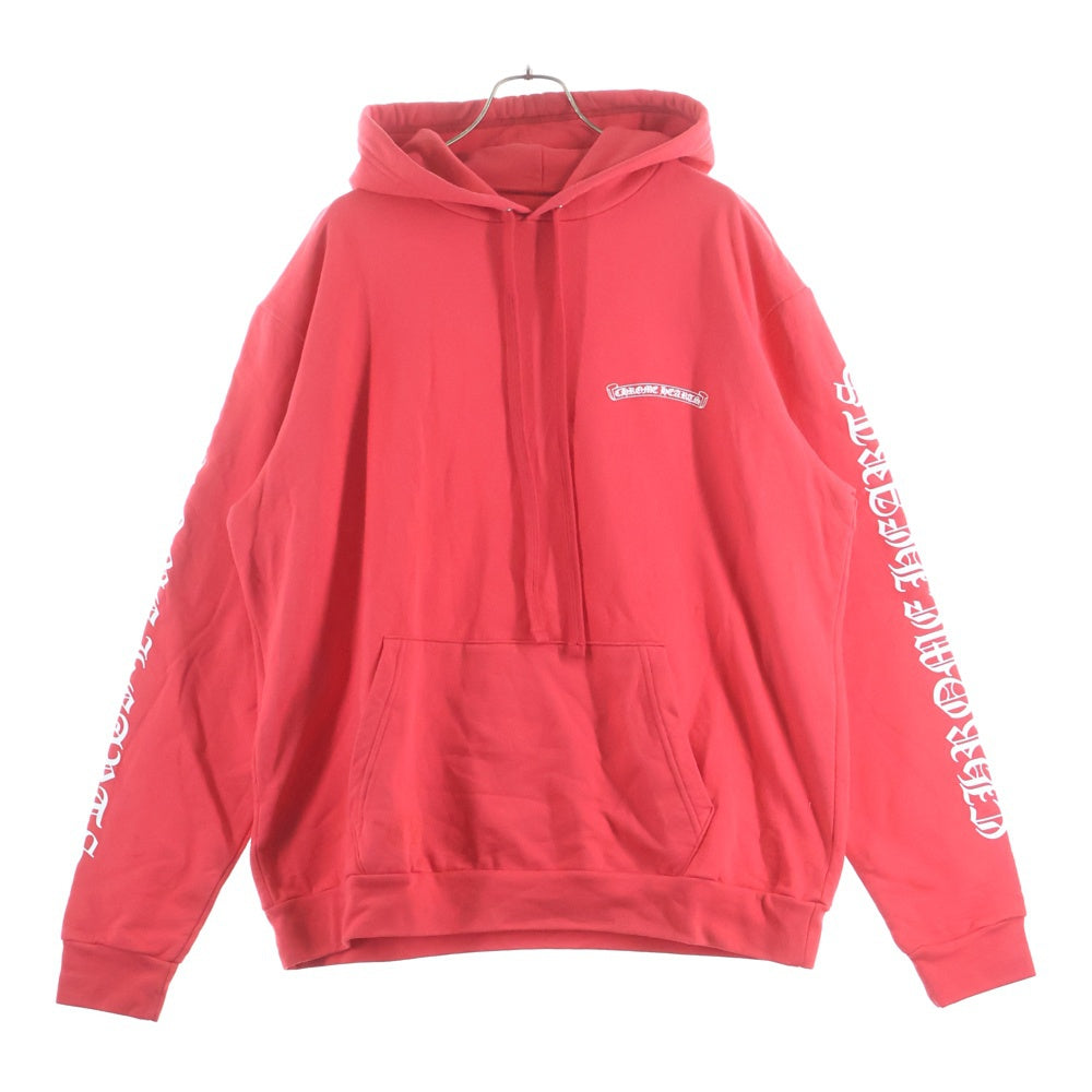 CHROME HEARTS(クロムハーツ) SWTSHRT PLV 英字プリントパーカー レッド