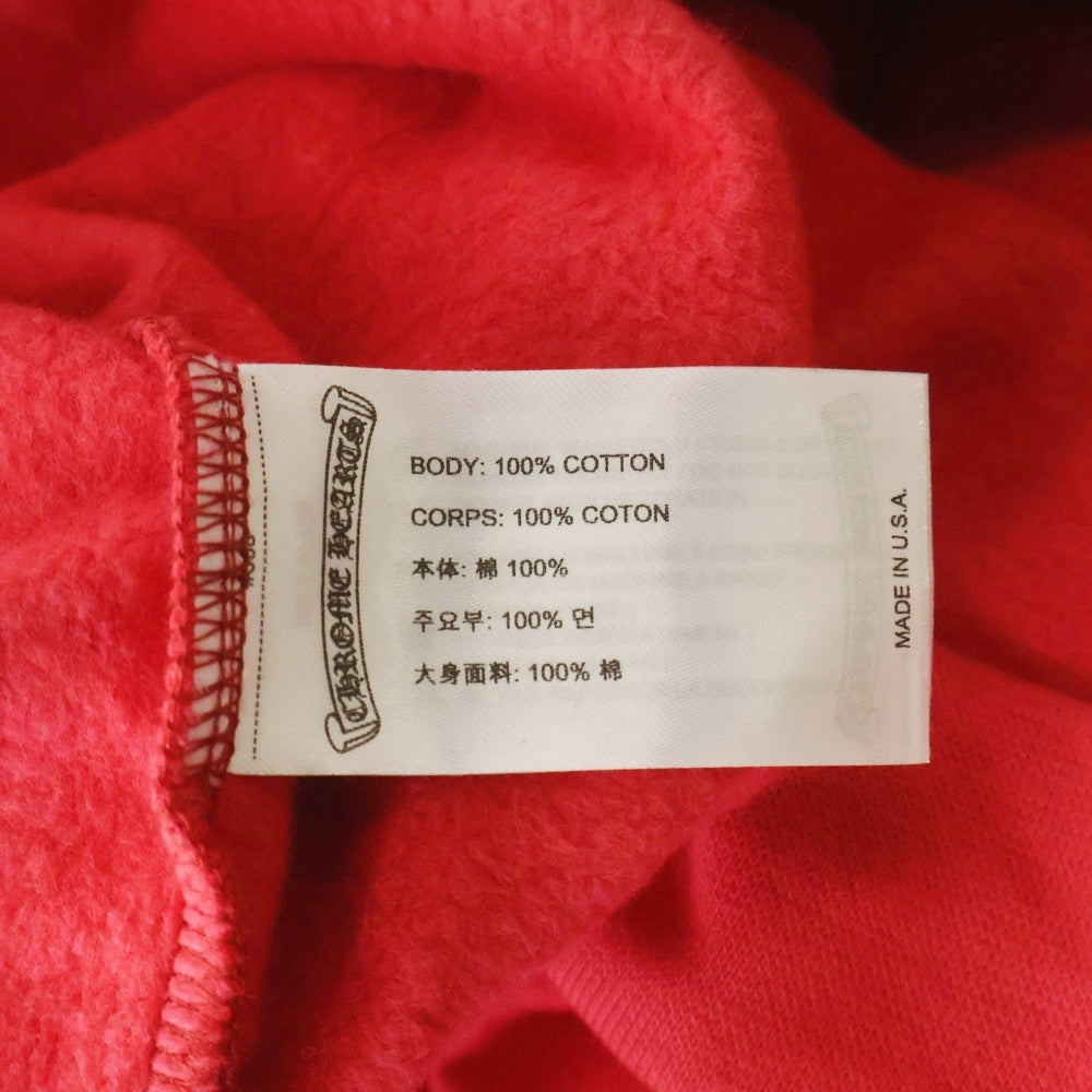 CHROME HEARTS(クロムハーツ) SWTSHRT PLV 英字プリントパーカー レッド