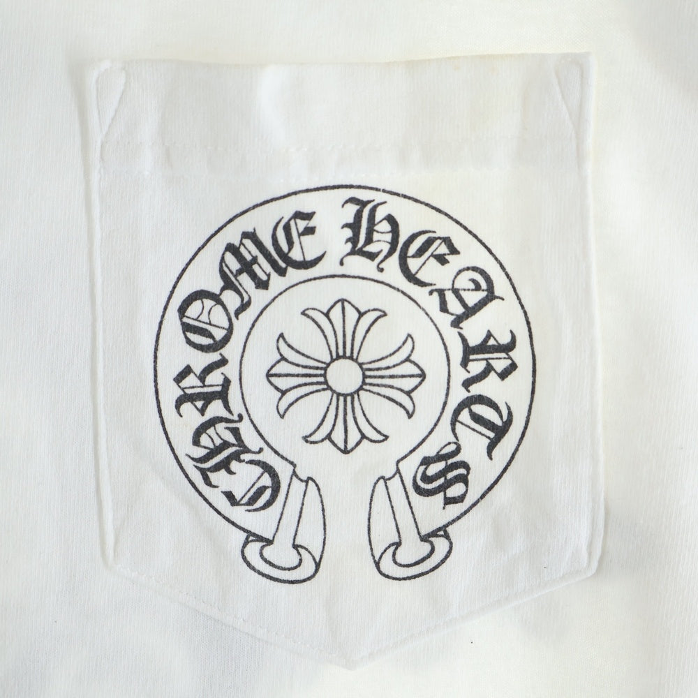 CHROME HEARTS(クロムハーツ) OLD FLORAL オールド ホースシューフローラルクロス プリント半袖Tシャツ カットソー ホワイト