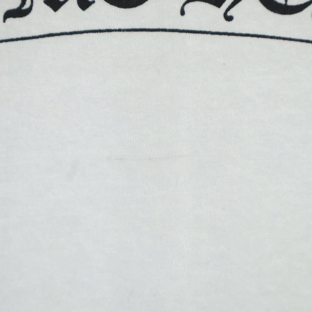 CHROME HEARTS(クロムハーツ) OLD CH SCROLL LOGO L/S TEE スクロールロゴ アームプリント長袖Tシャツ ホワイト