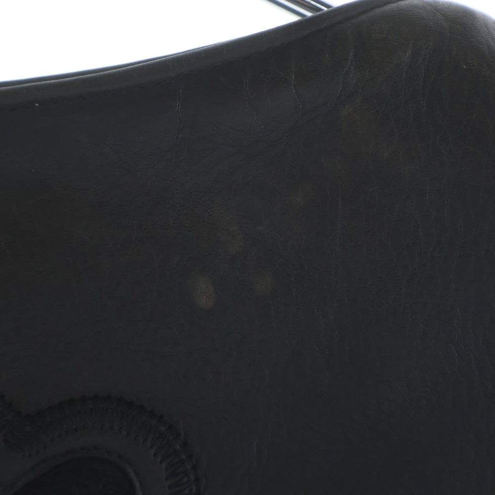 CHROME HEARTS(クロムハーツ) 6BTN ZIP FRNT VEST フィリグリー装飾 クロスボールボタンレザーベスト