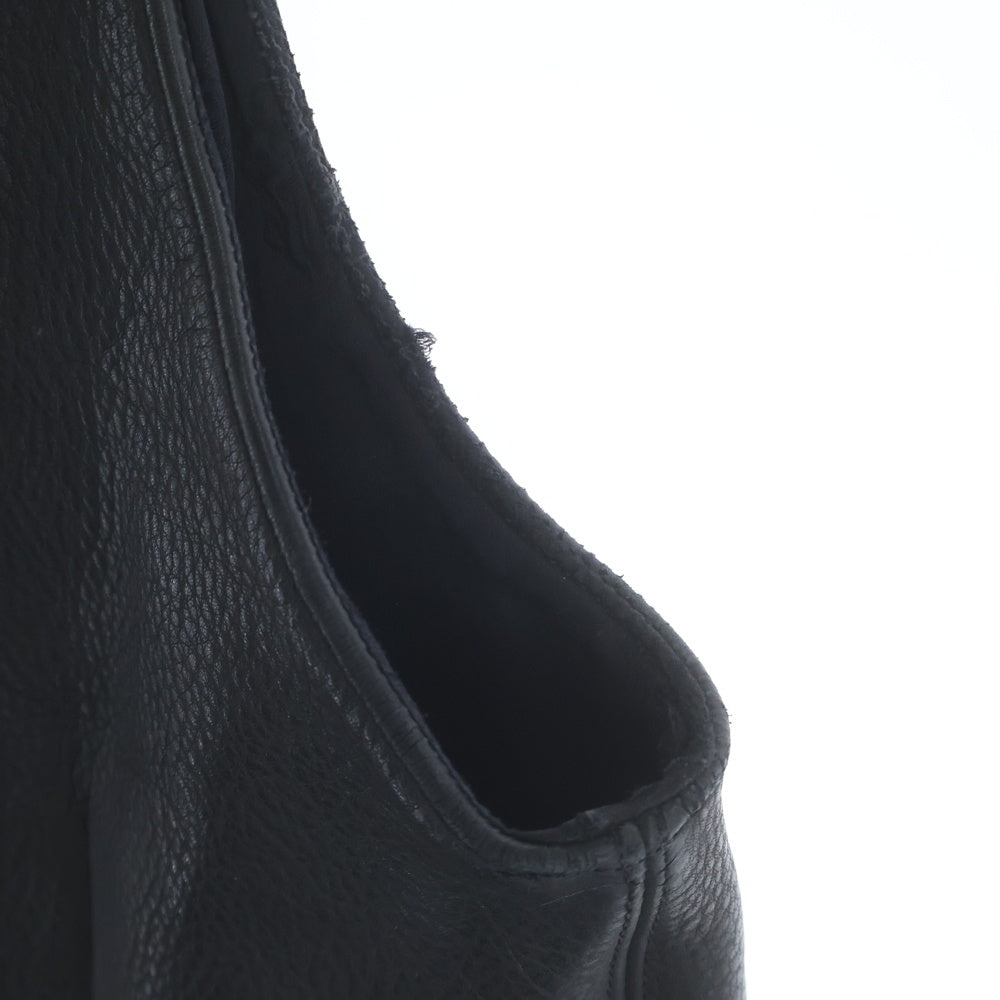 CHROME HEARTS(クロムハーツ) 6BTN ZIP FRNT VEST フィリグリー装飾 クロスボールボタンレザーベスト