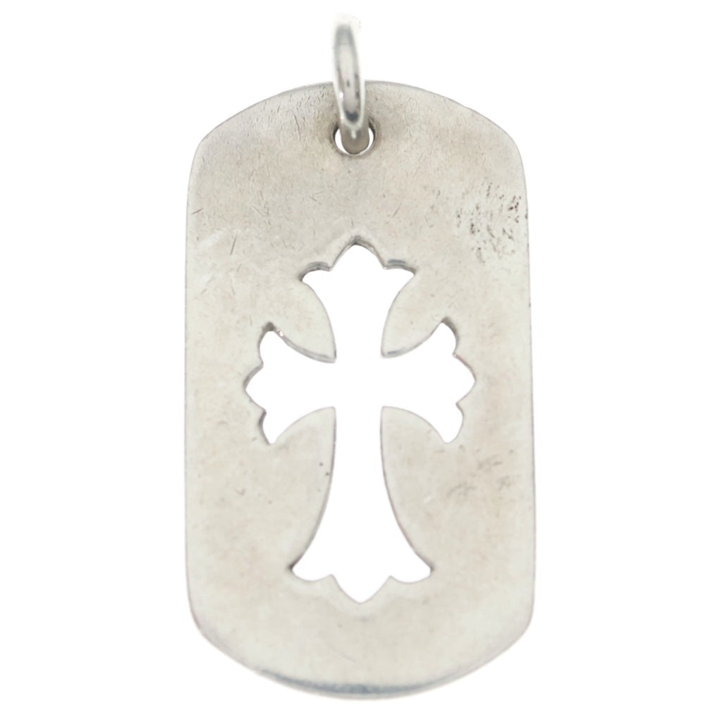 CHROME HEARTS(クロムハーツ) D TAG LRG CO CRS カットアウトクロスドッグタグ ラージ ペンダントトップ シルバー BCA239
