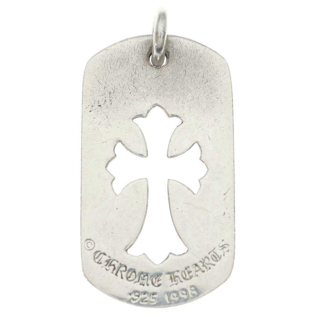 CHROME HEARTS(クロムハーツ) D TAG LRG CO CRS カットアウトクロスドッグタグ ラージ ペンダントトップ シルバー BCA239