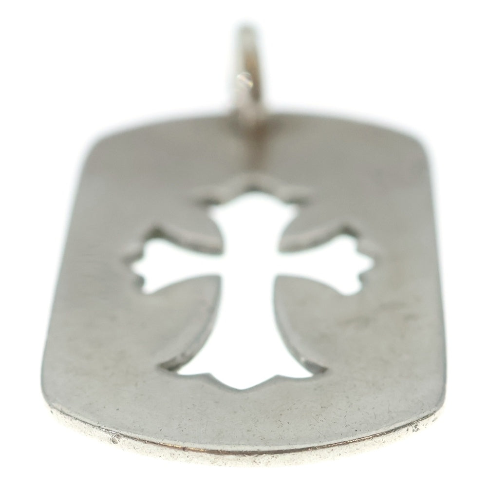 CHROME HEARTS(クロムハーツ) D TAG LRG CO CRS カットアウトクロスドッグタグ ラージ ペンダントトップ シルバー BCA239