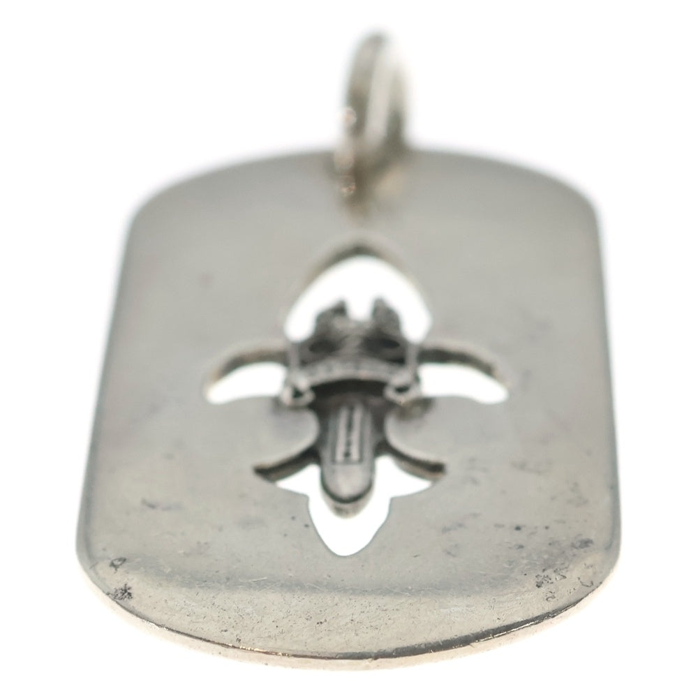 CHROME HEARTS(クロムハーツ) D TAG LRG ラージドッグタグ フレアダガー ネックレストップ シルバー