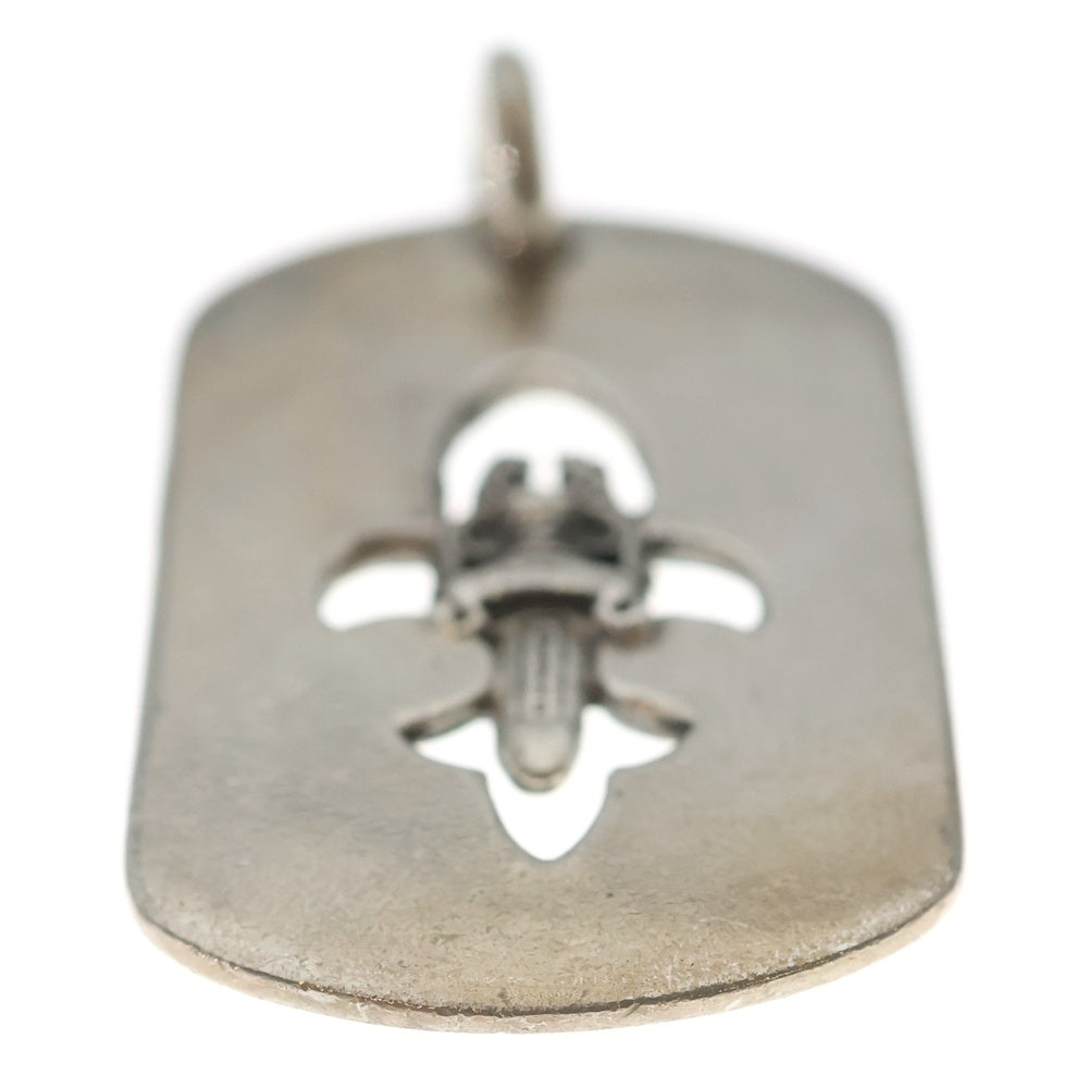 CHROME HEARTS(クロムハーツ) D TAG LRG ラージドッグタグ フレアダガー ネックレストップ シルバー