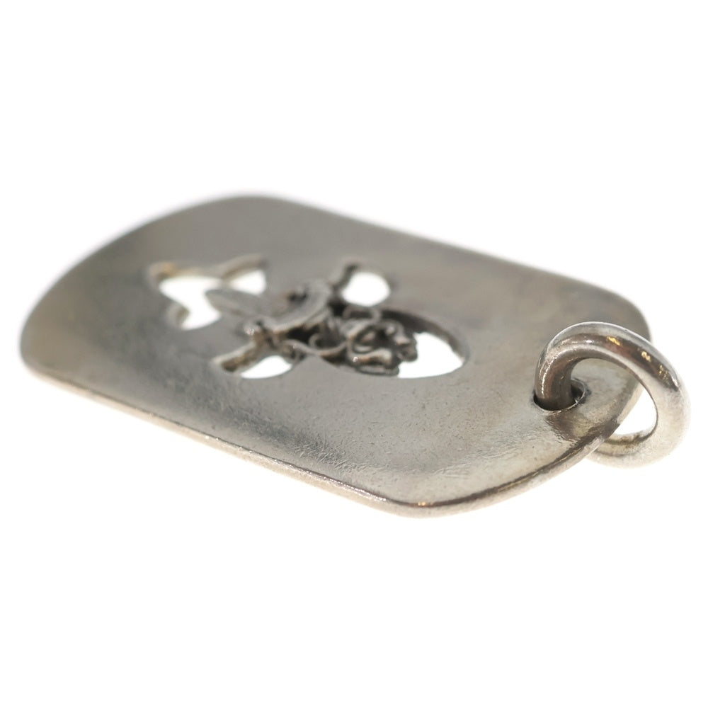 CHROME HEARTS(クロムハーツ) D TAG LRG ラージドッグタグ フレアダガー ネックレストップ シルバー