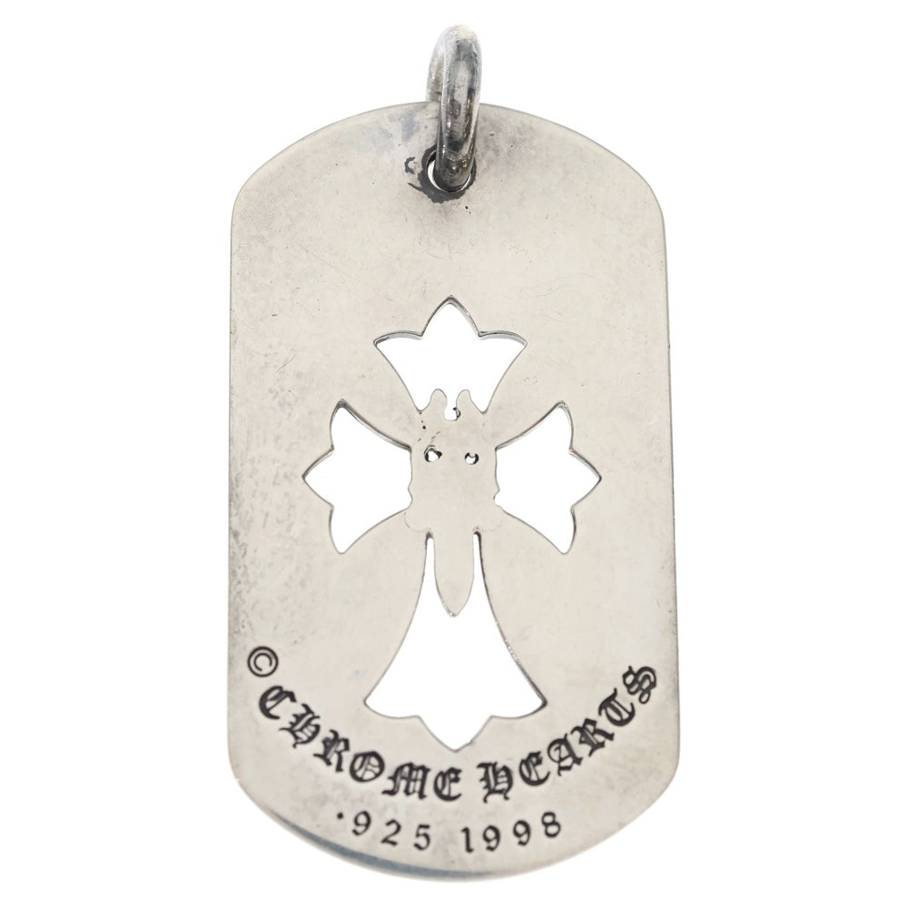 CHROME HEARTS(クロムハーツ) D TAG LRG DAGGER ダガーカットアウトドッグタグ ラージドッグタグネックレストップ