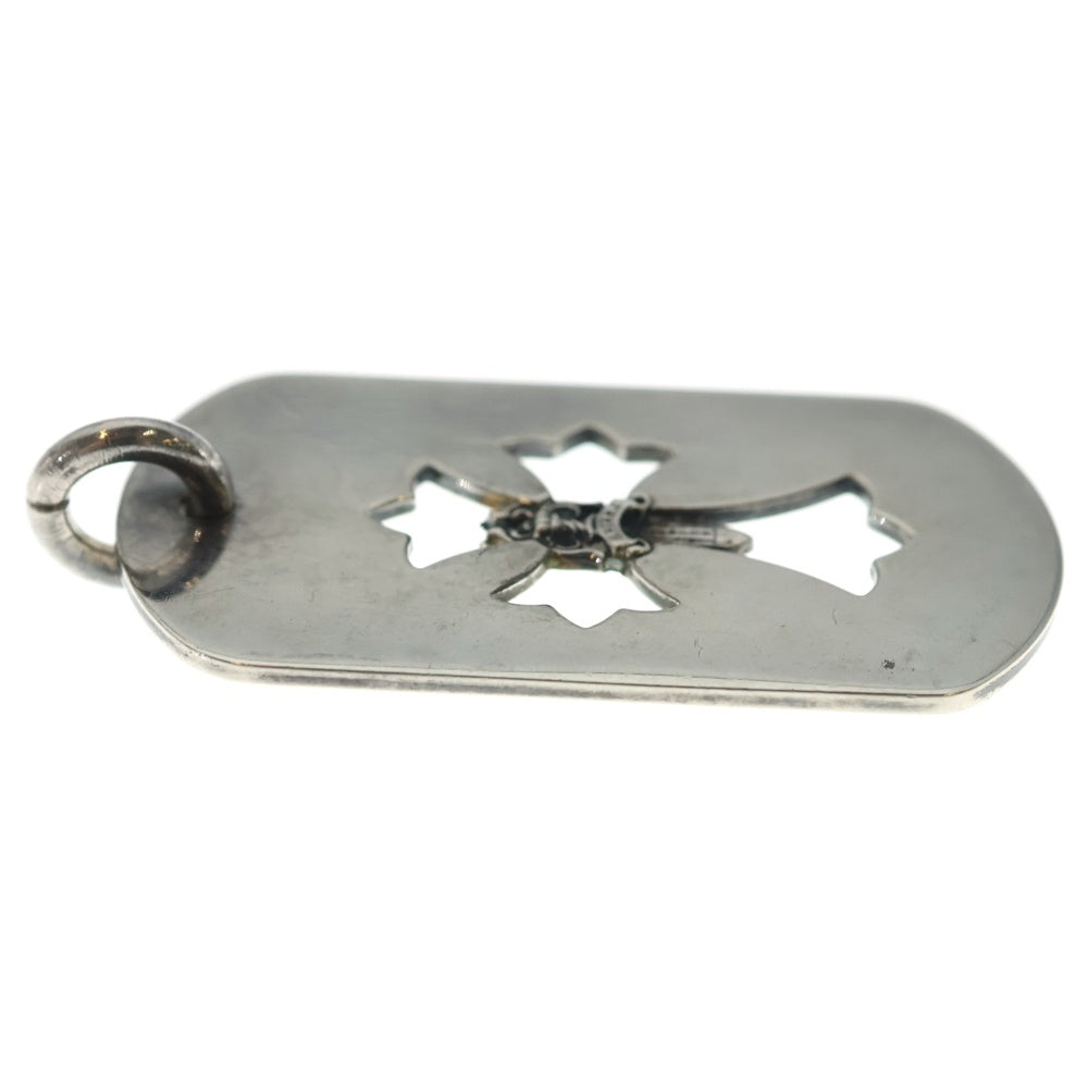 CHROME HEARTS(クロムハーツ) D TAG LRG DAGGER ダガーカットアウトドッグタグ ラージドッグタグネックレストップ
