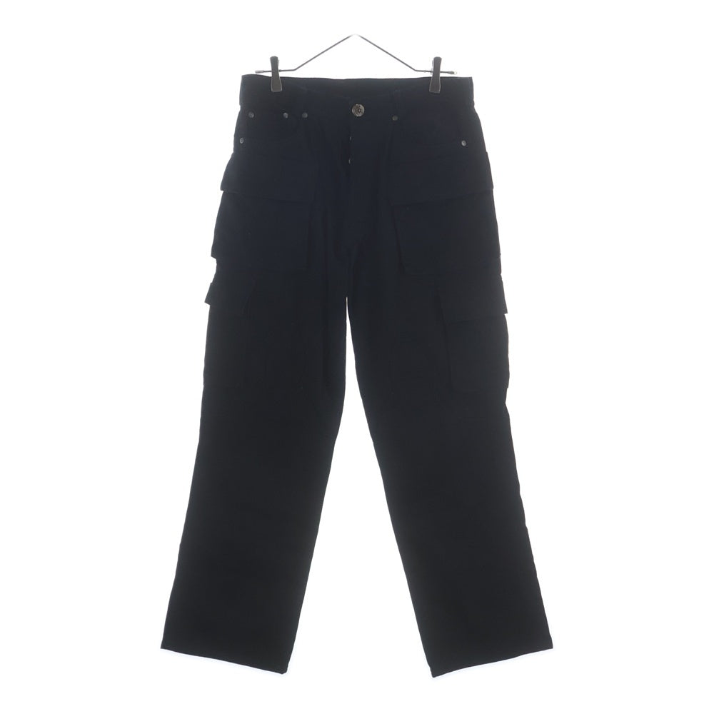 CHROME HEARTS(クロムハーツ) FLEURKNEE FATIGUE PANTS フレアニー ファティーグ カーゴパンツ ブラック/シルバー