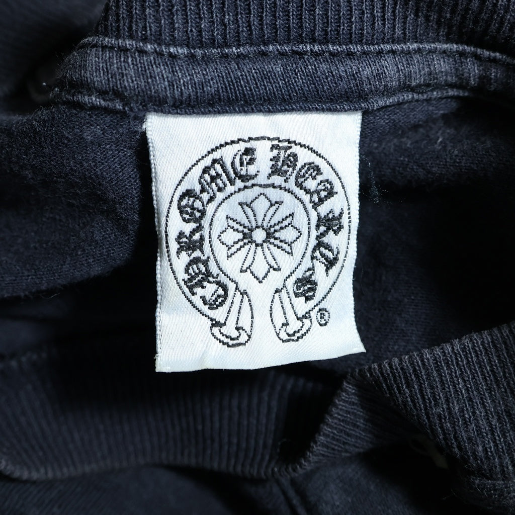 CHROME HEARTS(クロムハーツ) OLD CH L/S T-SHIRT オールド スクロールプリント 長袖Tシャツ ロンT ブラック