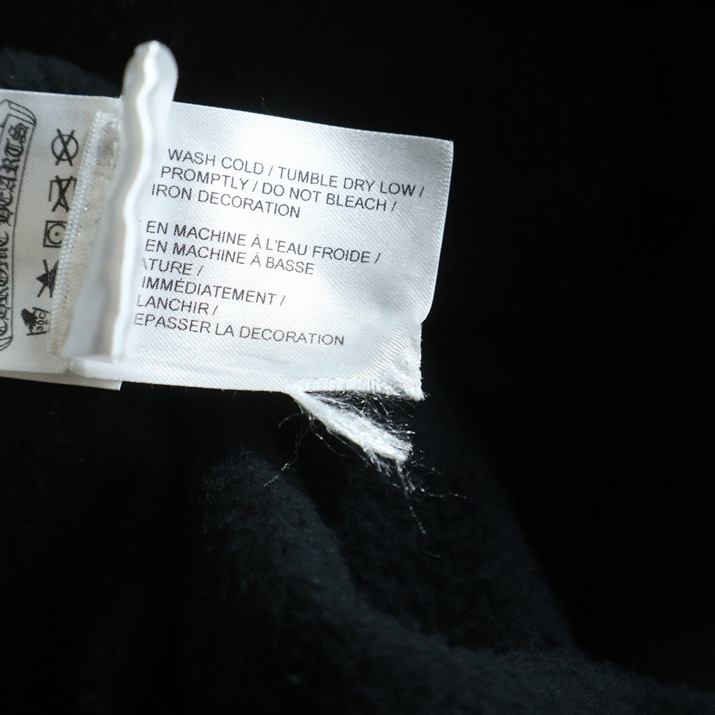 CHROME HEARTS(クロムハーツ) SWTSHRT HD ZIP アームロゴ ジップアップ スウェットパーカー フーディ ブラック